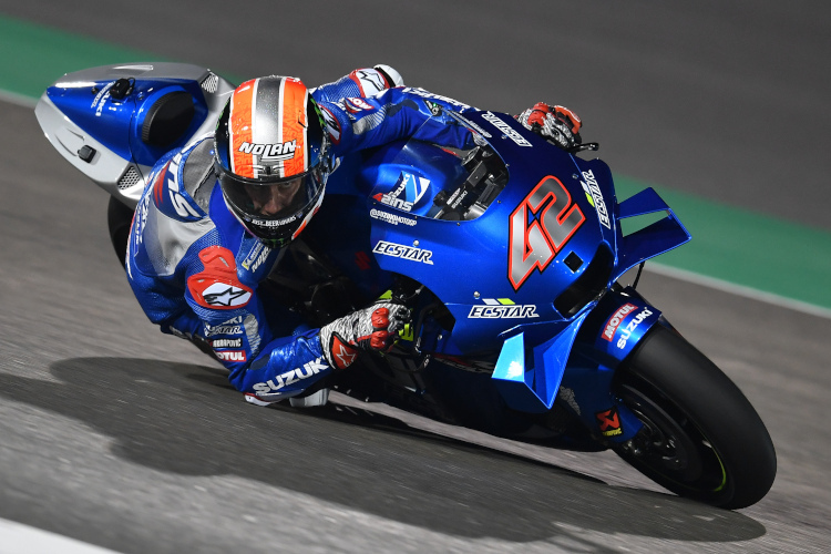 Suzuki-Ass Alex Rins drückte dem ersten MotoGP-Testtag in Doha den Stempel auf