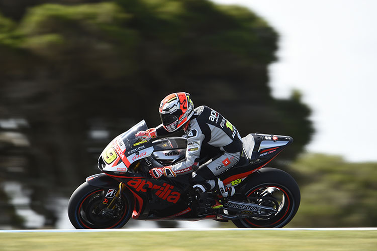 Alvaró Bautista auf der Aprilia RS-GP