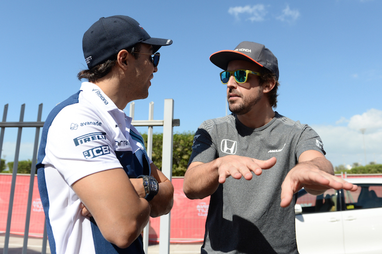 Felipe Massa und Fernando Alonso