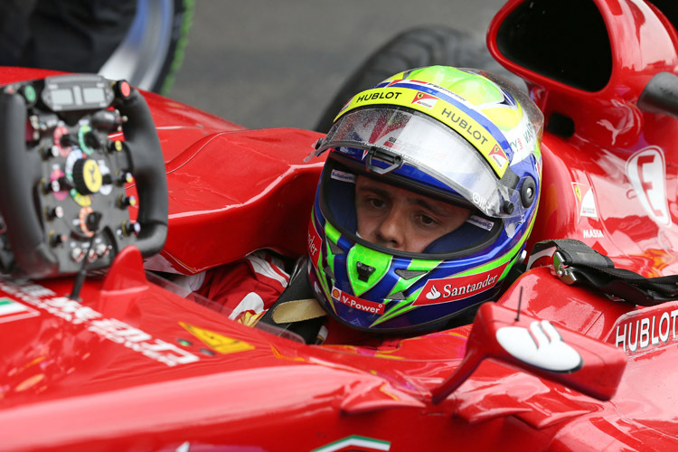Ferrari-Star Felipe Massa: Der Lenkrad-Ausfall sorgte für Frust