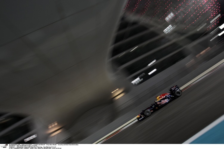 Sebastian Vettel in Abu Dhabi