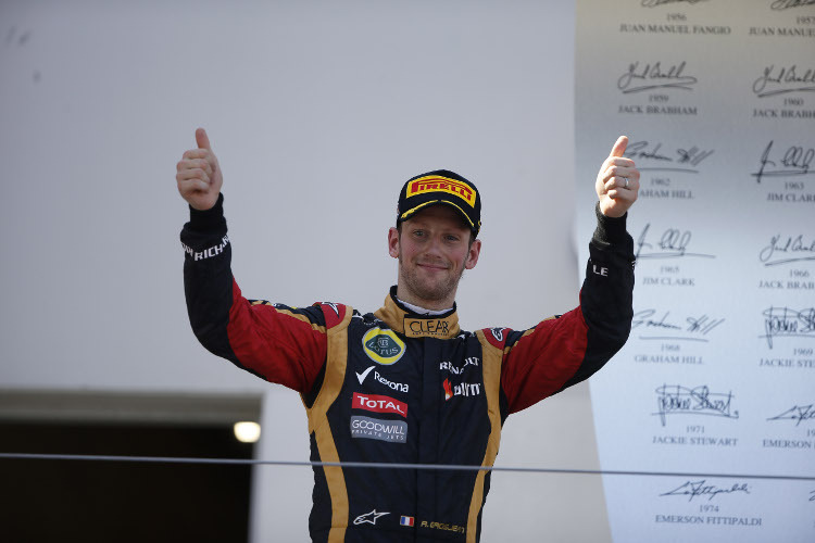 Dritter Platz für Romain Grosjean