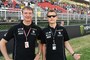 In Barcelona: Terrell Thien mit dem potenziellen Investor Ingo Prüstel