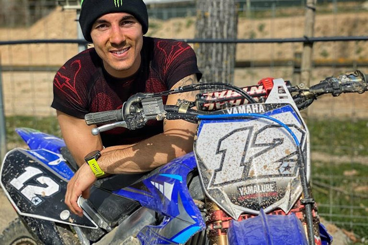 Maverick Viñales nutzt den langen Winter wie viele seiner MotoGP-Kollegen für Motocross-Einheiten