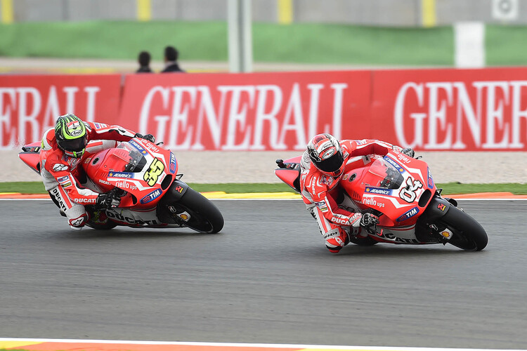 Ducati mit den Assen Dovizioso und Crutchlow: Open-Vorteile nur noch in der Saison 2015