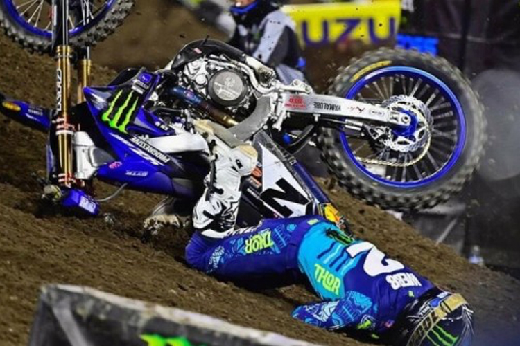 Cooper Webb stürzte im Finale von Anaheim-1