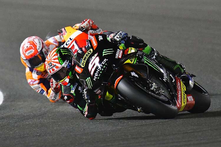 Johann Zarco vor Marc Márquez