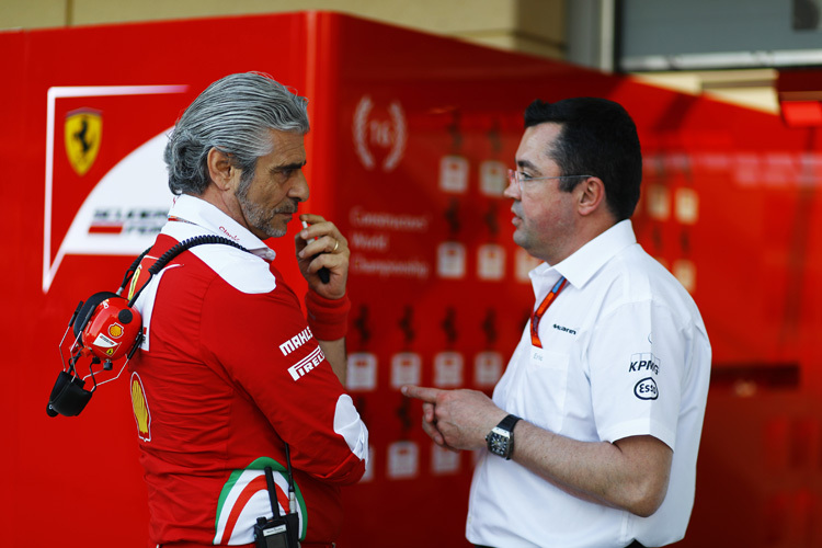 Eric Boullier soll ein Kandidat für die Nachfolge von Ferrari-Teamchef Maurizio Arrivabene sein