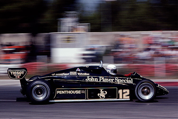 Geoff Lees mit seinem Lotus in Le Castellet 1982