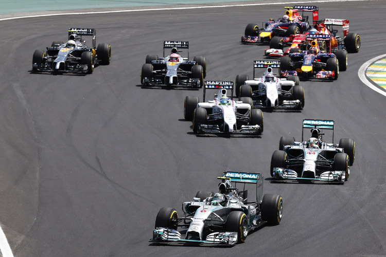 Den Grundstein für seinen fünften Saisonsieg setzte Nico Rosberg schon beim Start