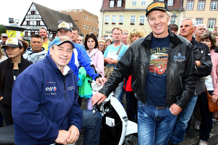 Manfred Fischer (li.) und Peter Rubatto haben sich noch heute viel zu erzählen