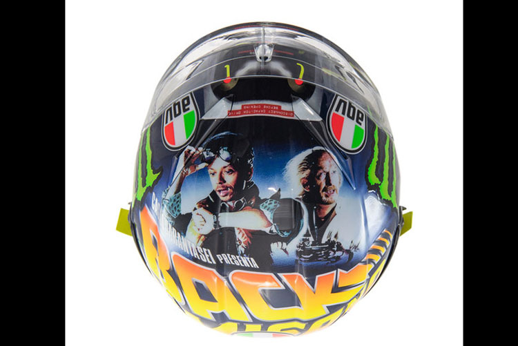 Der «Back to Misano»-Helm von Valentino Rossi