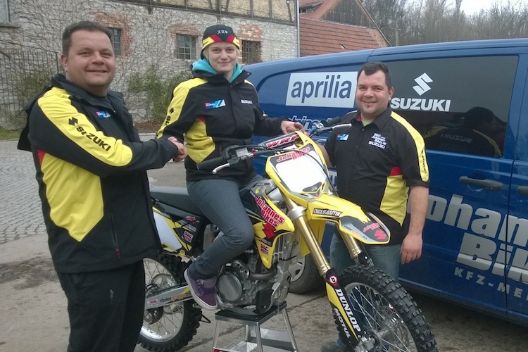 Anne Borchers wird 2015 für Johannes-Bikes Suzuki fahren