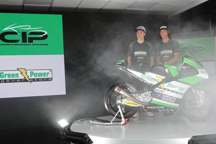 Max Kofler und Darryn Binder bei der CIP-Teamvorstellung in Urbino