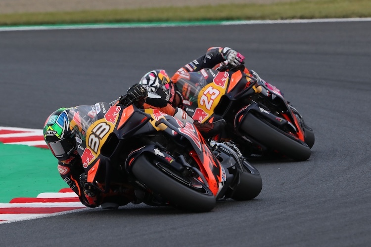 Brad Binder wurde im Grand Prix in Motegi auch noch von KTM-Kollege Enea Bastianini überholt