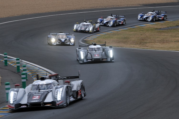 Drei Audi gegen drei Peugeot gibt es auch 2012 nur in Le Mans