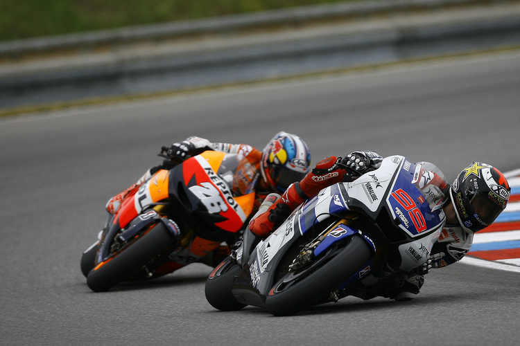 Kopf an Kopf: Jorge Lorenzo und Dani Pedrosa