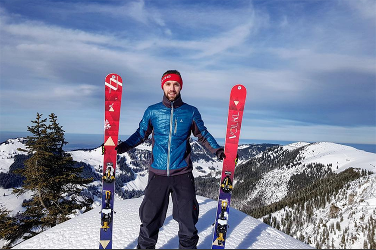 Jonas Folger auf dem Spitzstein in den Chiemgauer Alpen 