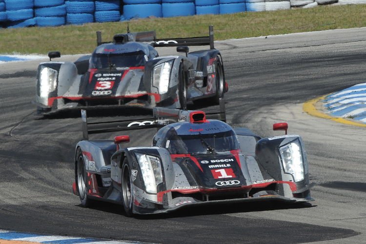 2012 dominierten die Audi R18 das Rennen der FIA WEC in Sebring