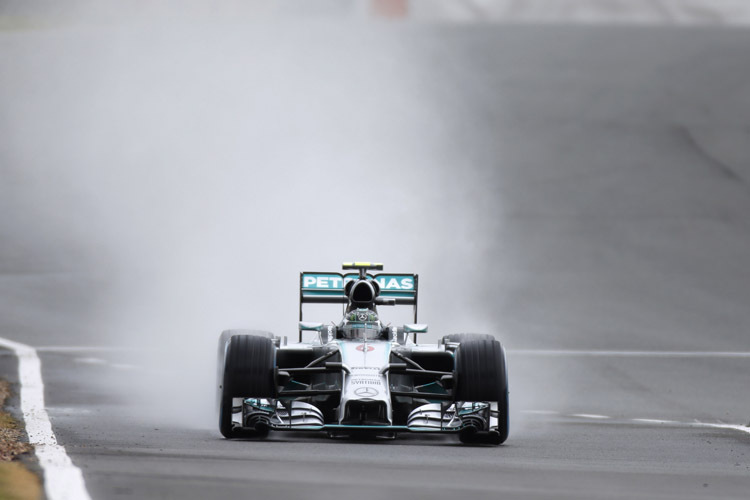 Nico Rosberg drehte mit 1:35,566 min die schnellste Runde im Qualifying zum Grossbritannien-GP
