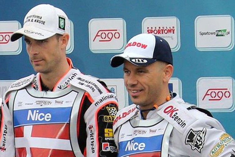 Niels-Kristian Iversen (li.) und Nicki Pedersen