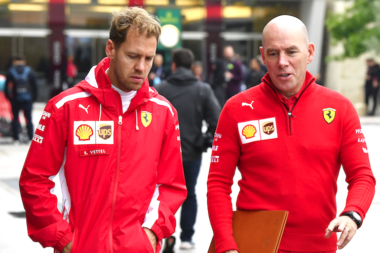 Sebastian Vettel und Jock Clear