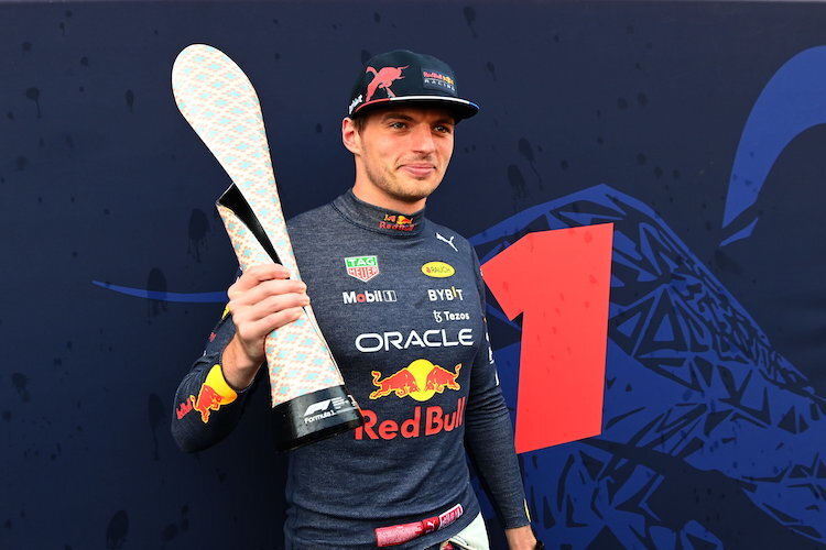 Max Verstappen nach seinem Sieg in Baku