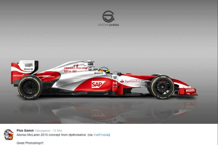 So stellen sich Künstler im Netz den 2015er McLaren-Honda vor – mit Fernando Alonso