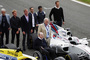 Alexander Wurz (rechts oben) bei den Feierlichkeiten «40 Jahre Williams» 2017