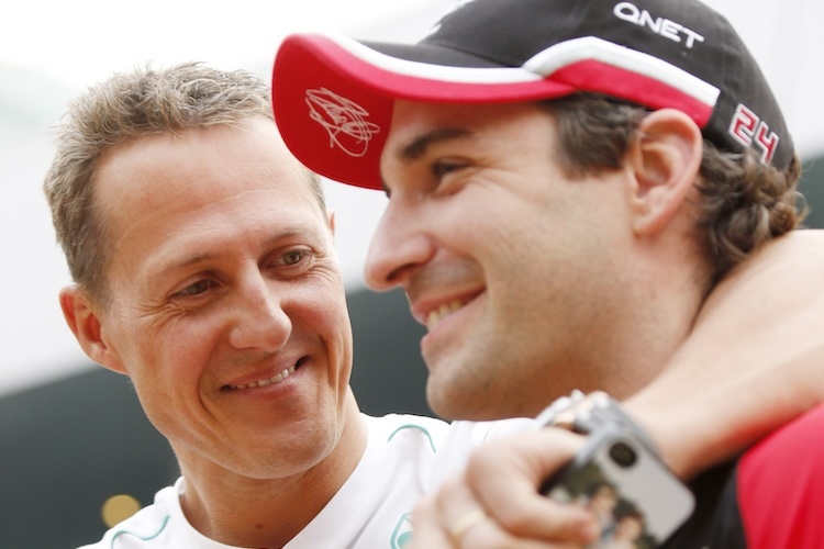 Michael Schumacher und Timo Glock verbrachten auch Abseits der Strecke viel Zeit miteinander