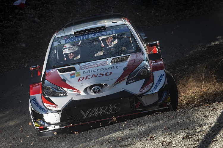 Toyota-Einstand von Kris Meeke beim 'Monte'-Shakedown