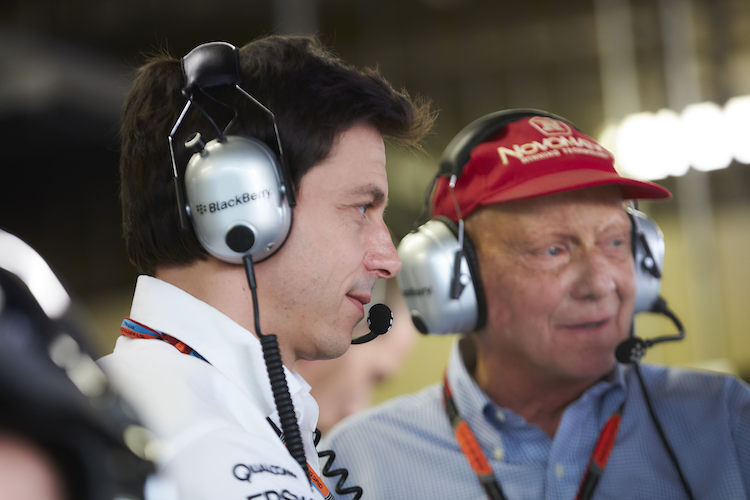 Toto Wolff und Niki Lauda