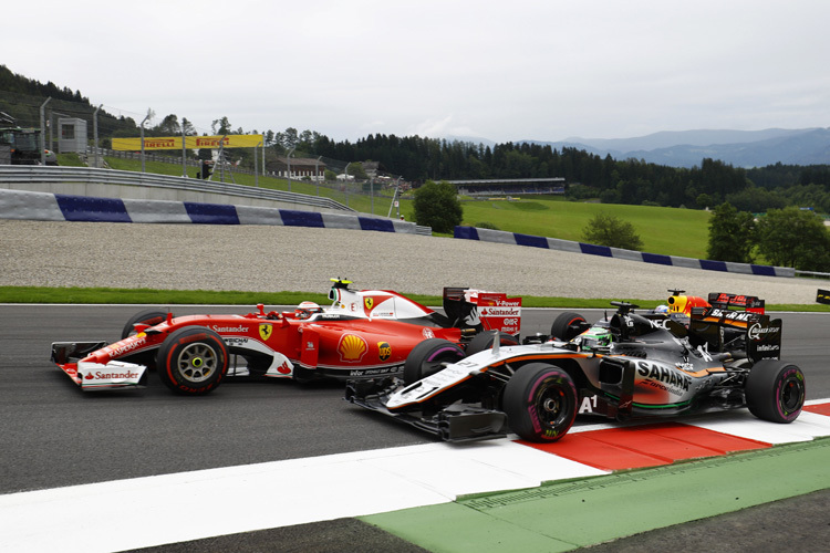 Kimi Räikkönen neben Nico Hülkenberg