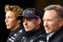 Max Verstappen stand zusammen mit seinem neuen Teamkollegen Liam Lawson und Teamchef Christian Horner in London im Rampenlicht