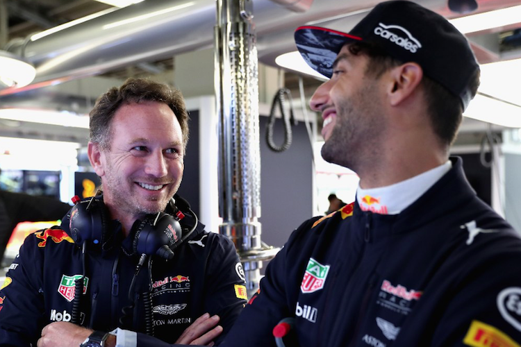 Christian Horner und Daniel Ricciardo