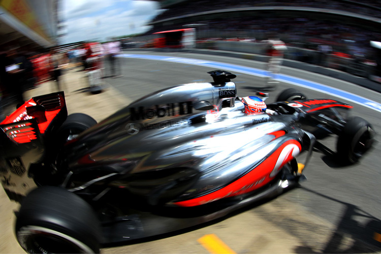 Kein Zweifel: Am 2013er McLaren ist einiges krumm