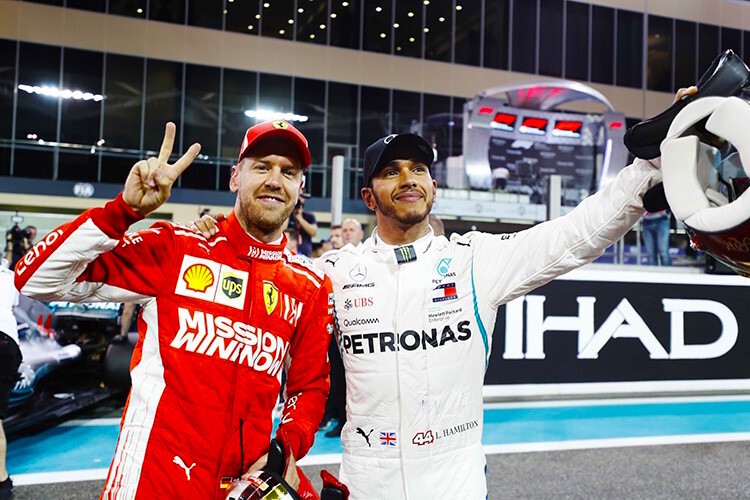 Sebastian Vettel und Lewis Hamilton