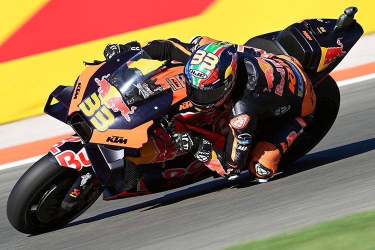 Brad Binder: Platz 10 am Freitag
