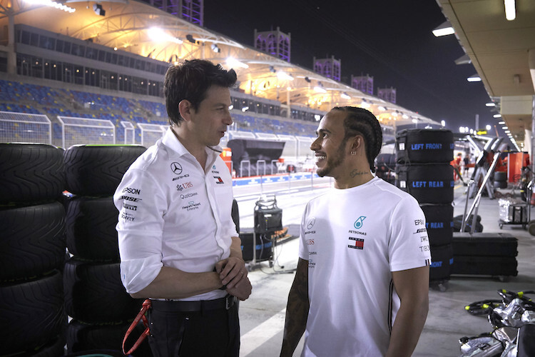 Toto Wolff und Lewis Hamilton