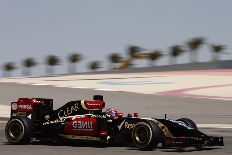 Romain Grosjean drehte am zehnten Vorsaison-Testtag nur 33 Runden auf dem Bahrain International Circuit