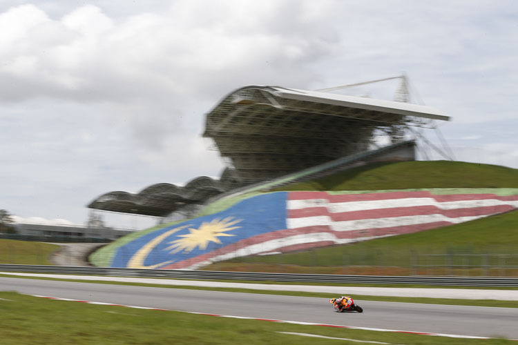 Marc Márquez bei den Testfahrten in Sepang