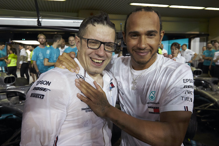 Peter Bonnington und Lewis Hamilton