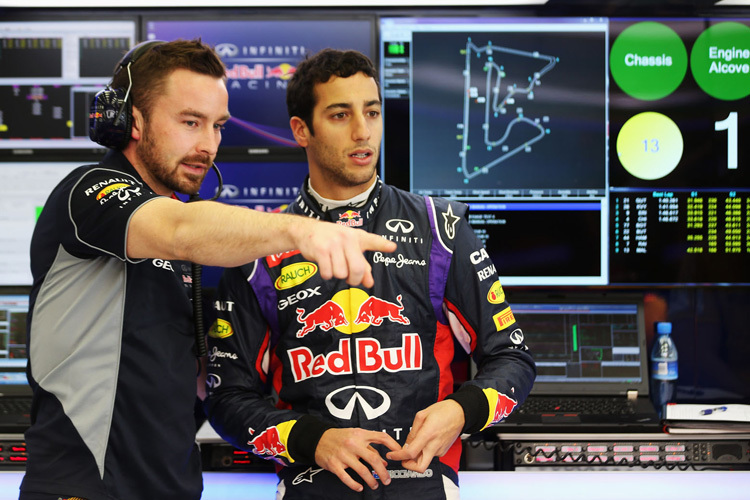 Simon Rennie mit Daniel Ricciardo