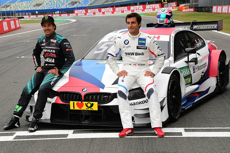 Franco Morbidelli mit BMW-Pilot Bruno Spengler