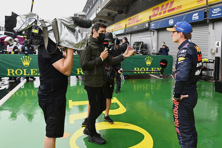 Mark Webber mit Max Verstappen