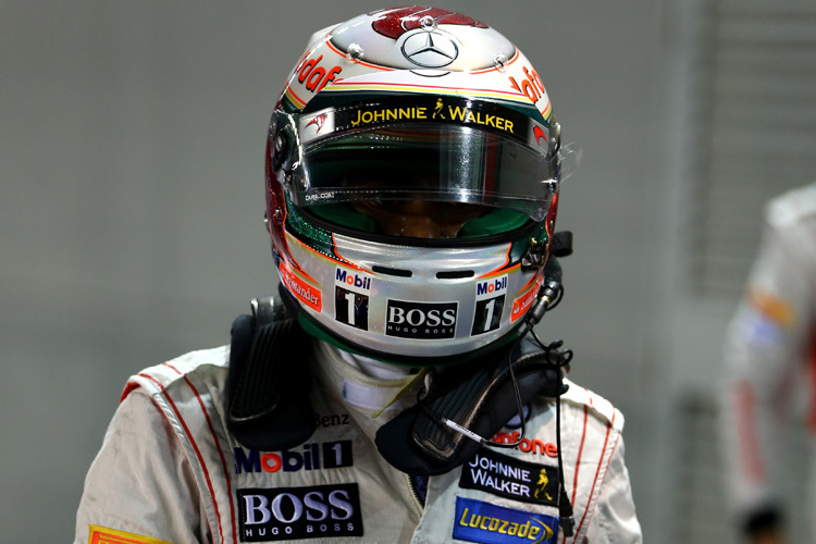 Das Spezial-Helmdesign, das Lewis Hamilton im Singapur-GP einsetzte, sorgte für Verwirrung