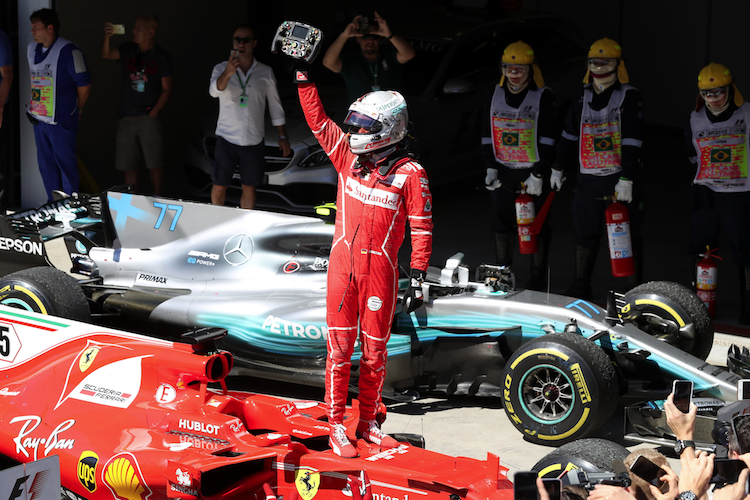 Sebastian Vettel gewann in Brasilien 2017