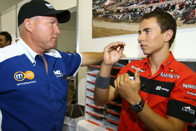 Kenny Roberts und Jorge Lorenzo beim US-GP 2007
