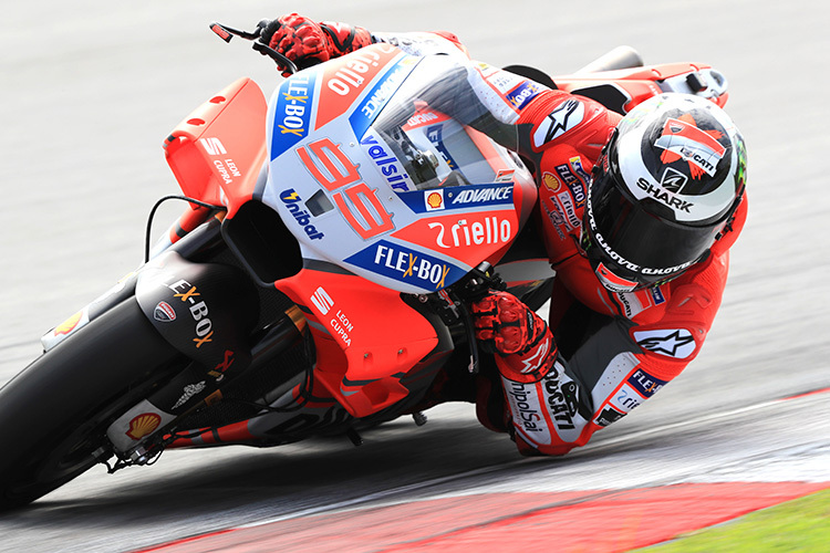 Jorge Lorenzo auf der MotoGP-Ducati für 2018