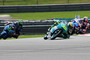 Das spannende Finish: Joan Mir (36) vor Bastianini (33) und Martin